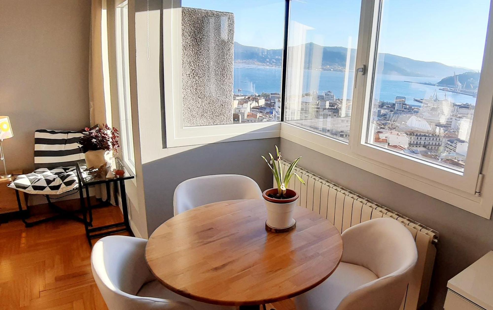 Vistas A La Ria Y Garaje En El Castro, Centro Vigo Leilighet Eksteriør bilde